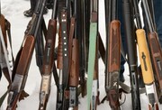کشف و ضبط ۱۳ قبضه سلاح شکاری در مازندران