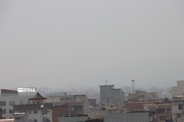 جولان ریزگردهای قره‌قوم در آسمان مازندران