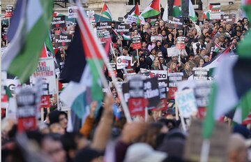 مظاهرات مؤيدة لفلسطين تتواصل في مدن بريطانية متفرقة
