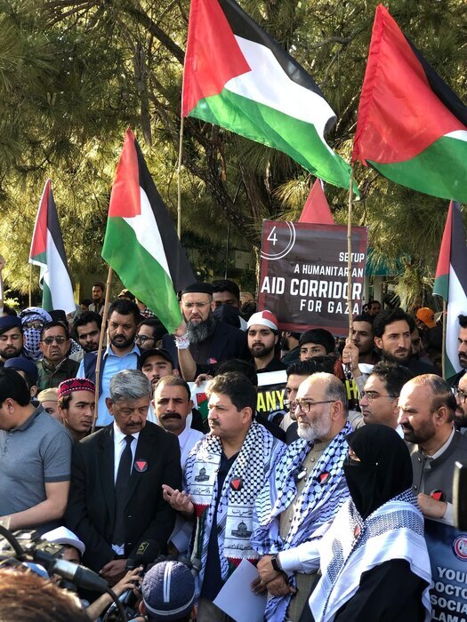 Pro-Palestinian sit-ins continue in Islamabad