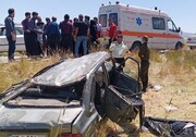 تصادف در جاده‌های کرمان یک کشته و هشت مصدوم  برجا گذاشت