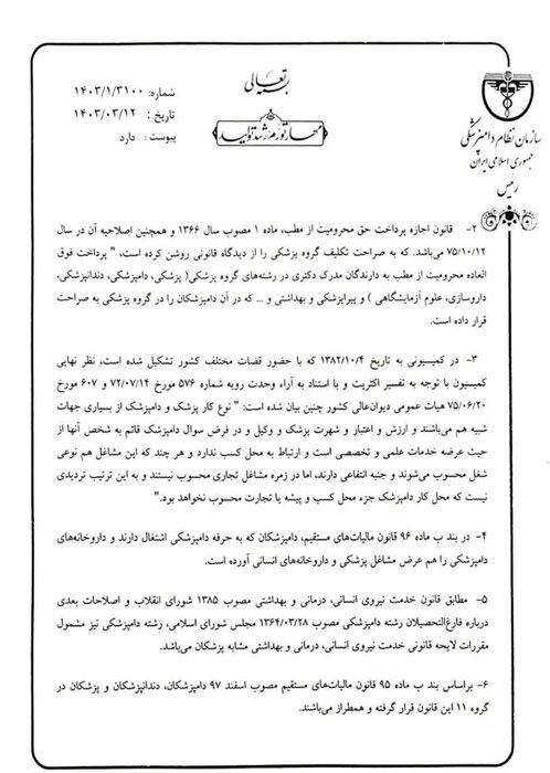 رئیس سازمان نظام دامپزشکی خواستار لغو مصوبه اخیر شورای شهر تهران شد