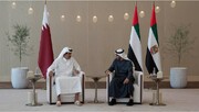 بررسی آخرین تحولات منطقه در دیدار امیر قطر و رئیس امارات