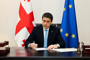 رئیس پارلمان گرجستان لایحه جنجالی «عوامل بیگانه» را امضا کرد