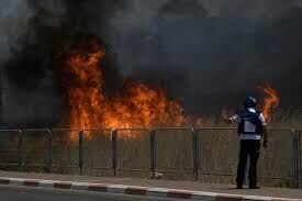 اصابة 6 صهاينة جراء الحرائق الضخمة في شمال الاراضي الفلسطينية المحتلة
