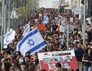 تظاهرات در ۶۰ نقطه سرزمین‌های اشغالی برای تاکید بر تبادل اسیران با مقاومت فلسطین + فیلم