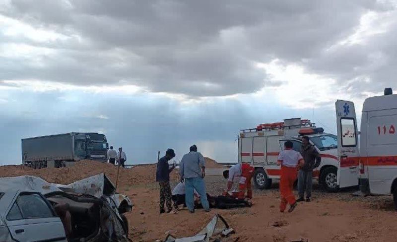 سانحه رانندگی در میانه سه فوتی داشت سانحه رانندگی در میانه سه فوتی داشت