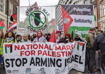 شعارهای ضد اسرائیلی بار دیگر در پایتخت انگلیس طنین‌انداز شد