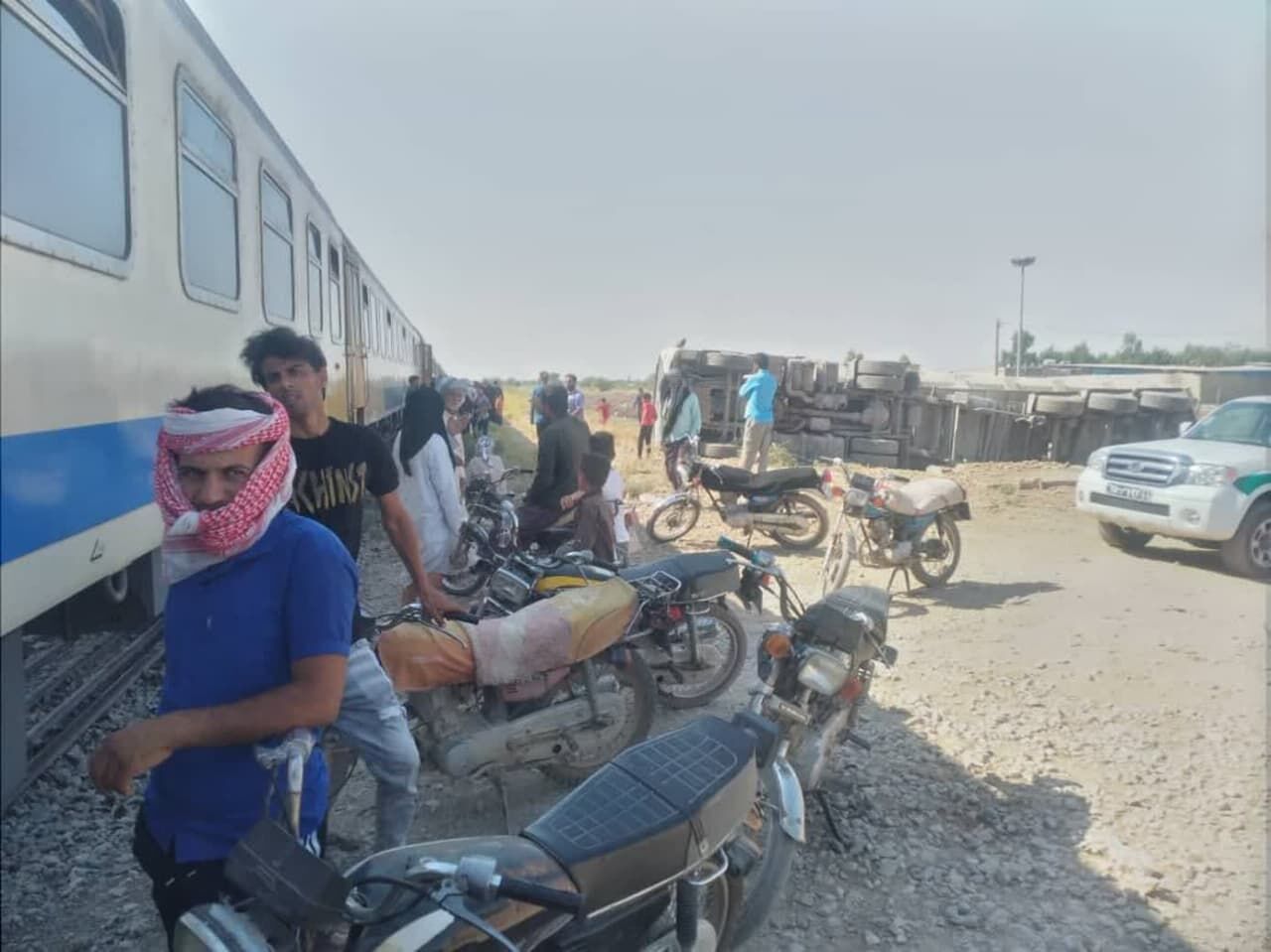 برخورد قطار با تریلی در شوش یک مصدوم داشت برخورد قطار با تریلی در شوش یک مصدوم داشت