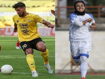 ۲ فوتبالیست زنجانی، آقا و خانم گل لیگ برتر فوتبال شدند