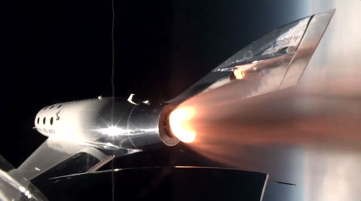 هواپیمای فضایی «یونیتی» ۶ نفر را به فضا برد+ فیلم