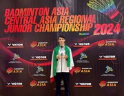 کسب ۲ مدال طلا توسط نوجوان اراکی در مسابقات بدمینتون آسیای میانه
