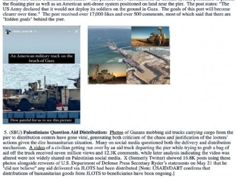 مقبوضہ بیت المقدس میں امریکی سفارت خانہ جاسوسی کا اڈہ نکلا / فلسطینیوں کی جاسوسی سے متعلق دستاویز لیک
