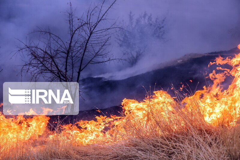آتش سوزی گسترده در مراتع دزفول پس از ۱۸ ساعت مهار شد