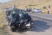 حادثه رانندگی در محور بیستون کرمانشاه ۲ کشته و ۲ مصدوم برجای گذاشت