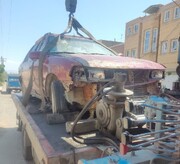 جمع آوری ۲۵۸ دستگاه خودرو فرسوده رها شده در سطح شهر یزد