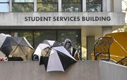 مخالفان رژیم صهیونیستی یکی از ساختمان‌های دانشگاه کالیفرنیا را تصرف کردند