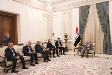 ملاقات علی باقری با رئیس جمهور عراق