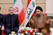 حکیم در دیدار با باقری: هم‌افزایی میان ایران و عراق به نفع جهان اسلام و کشورهای منطقه است