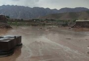 جاری شدن سیل در تعدادی از روستاهای بخش مرکزی اردستان