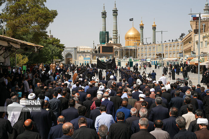 قم در سالروز شهادت امام محمد باقر(ع) به سوگ نشست