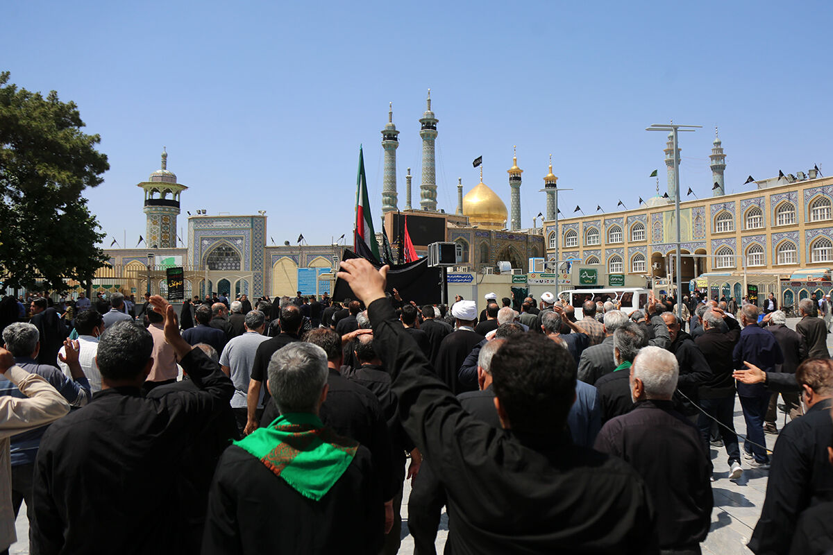 قم در سالروز شهادت امام محمد باقر(ع) به سوگ نشست