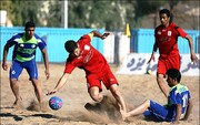 پیروزی چادرملو اردکان مقابل وحدت مهریز در لیگ برتر فوتبال ساحلی