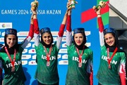 BRICS-Kasan-Spiele; Iranische Ruderinnen gewannen eine Bronzemedaille