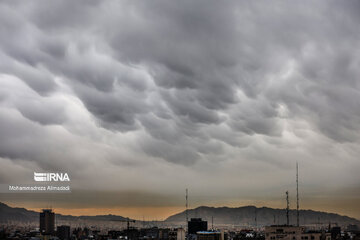 افزایش پوشش ابرها و سرعت باد پدیده جوی در زنجان است