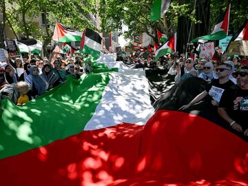 تظاهرات در استرالیا برای محکوم کردن جنایات اسرائیل در غزه