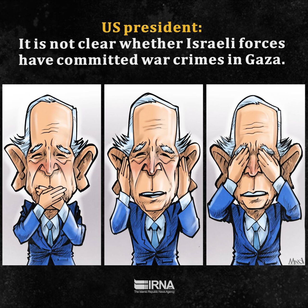 Biden is uncertain whether Israel has committed war crimes in Gaza