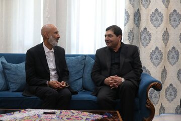 Iran acting president meets Hamid Nouri at his home