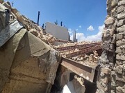 زلزله ۲ خانوار روستای " زنده جان" کاشمر را زیر آوار برد