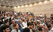فیلم| اجتماع حامیان سعید جلیلی در تالار فجر دانشگاه شیراز