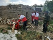 امدادرسانی به ۳۹ نفر سیل‌زده در خراسان‌شمالی