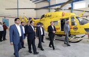 پایگاه اورژانس هوایی یزد با حضور معاون وزیر بهداشت به بهره‌برداری رسید