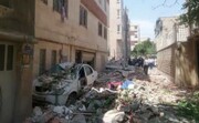 ۳ واحد مسکونی در خیابان پیروزی تخریب شد+فیلم
