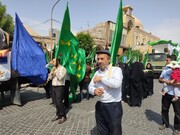 فیلم/ برگزاری پیاده‌روی و نماز عید غدیرخم در یزد