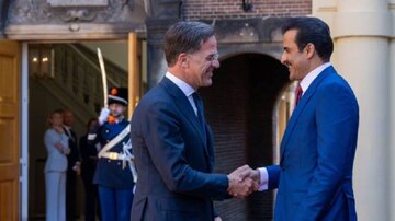 دیدار و رایزنی امیر قطر و نخست‌وزیر هلند؛ تحولات فلسطین محور گفت وگوها