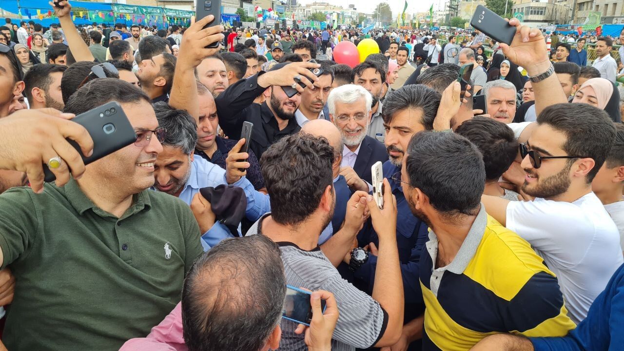 جلیلی در جشن غدیر مردم تهران حضور پیدا کرد