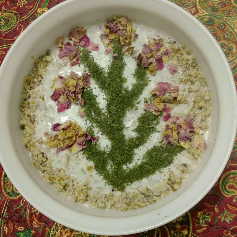 طرز تهیه بورانی کنگر و ماست کرمانشاهی