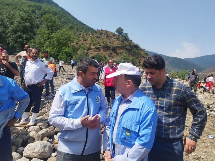 مسیر پل دو آب در جاده فیروزکوه تا اطلاع ثانوی مسدود است +فیلم