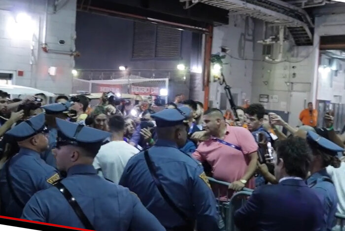 مسی در محاصره امنیتی‌ها/ مصاحبه با اعمال شاقه! + عکس