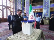 استاندار یزد: حضور گسترده در انتخابات تهدیدات را از کشور دور می‌کند + فیلم