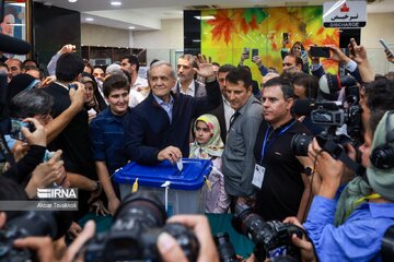 #گزارش_تصویری|اخذ رای نامزدهای انتخابات چهاردهمین دوره ریاست جمهوری