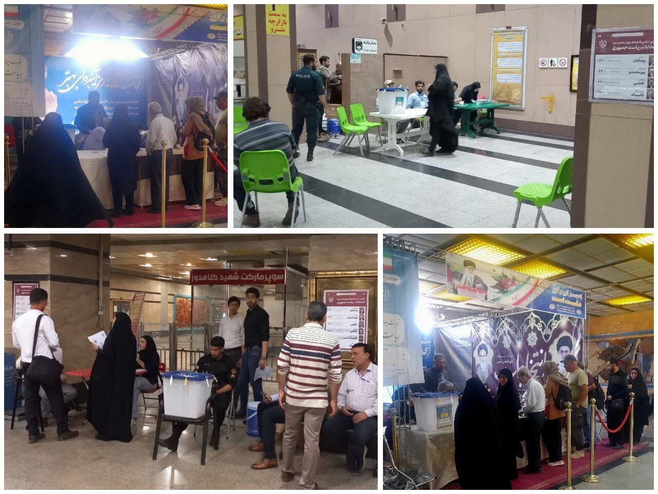 استقرار ۱۴ صندوق رای انتخابات ریاست جمهوری در متروی تهران