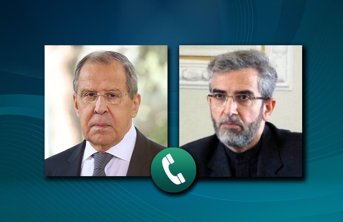 ایران اور روس کے وزرائے  خارجہ کی ٹیلیفونی گفتگو، مشرق وسطی کے مسائل پر تبادلہ خیال