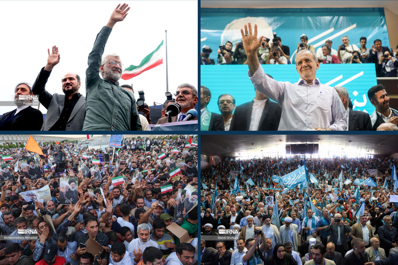 کارزار تبلیغات دور دوم انتخابات ریاست جمهوری در زنجان