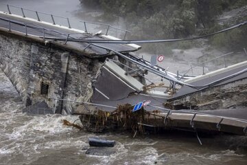طوفان و باران سیل‌ آسا در فرانسه و سوئیس هفت کشته بر جای گذاشت