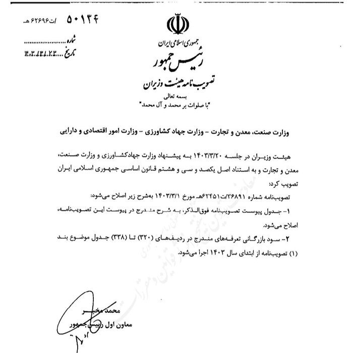 سود بازرگانی انواع گوشت صفر شد